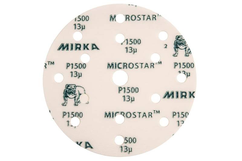 Mirka 2975458 FM61105095 Microstar 150 mm Klettverschluss 15 Löcher P2000 von MIRKA