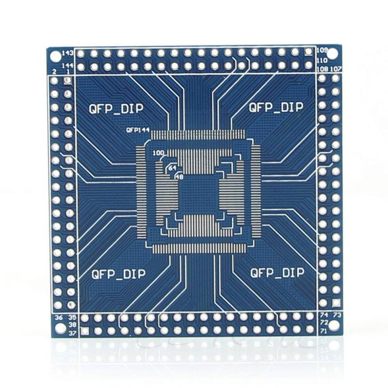 QFP/TQFP/LQFP 32/44/48/64/100/144 Pin Zu DIP Pin Board Adapter Konverter Sender Platine Konverter Netzteil Modul Antriebsanschluss Elektronischer Chip Verstärker PCB Ladegerät von MISUVRSE