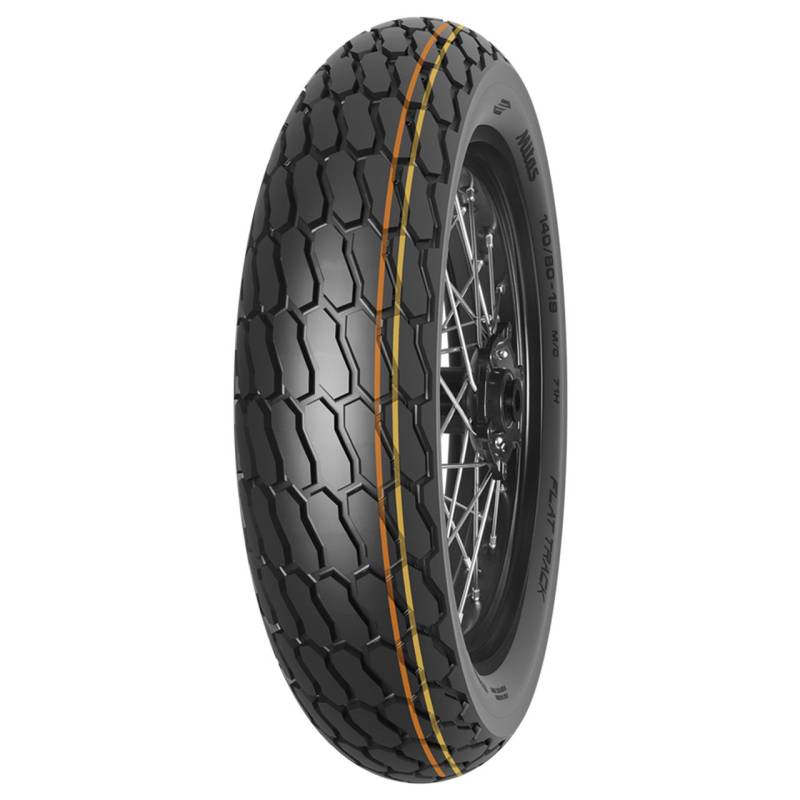 MITAS FLAT TRACK SOFT (ORANGE-YELLOW) 130/80 - 19 M/C TT  NHS (27x7-19) FRONT/REAR von MITAS