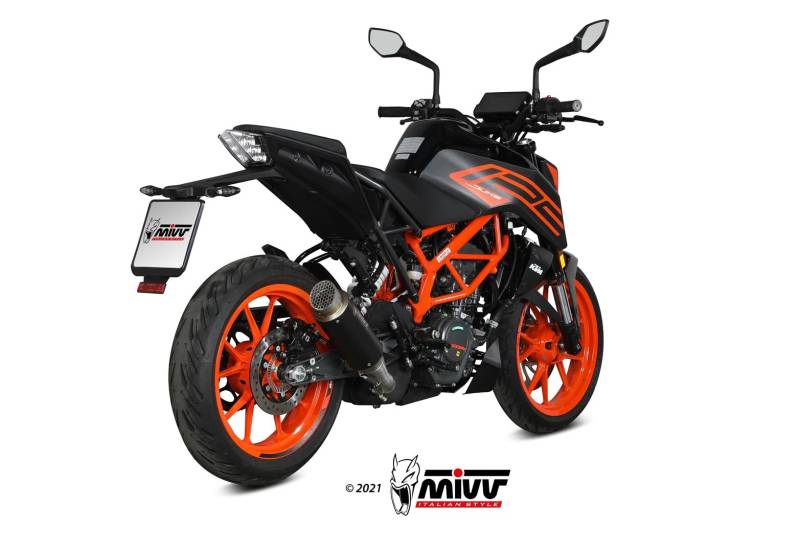 Auspuff Mivv SLIP-ON GPpro BLACK kompatibel mit KTM 125 DUKE 2021 > Euro5 von MIVV