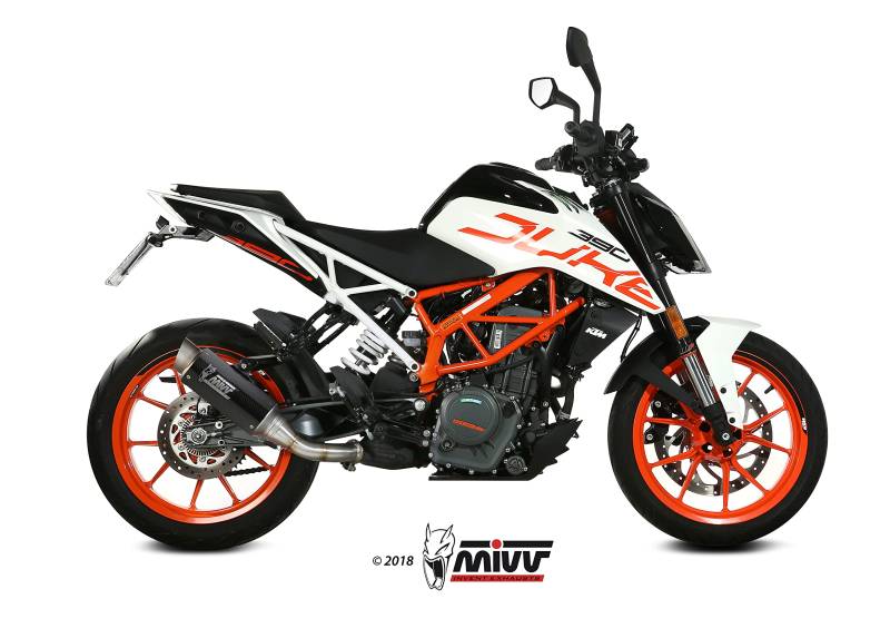 Auspuff Mivv SLIP-ON GPpro CARBON STANDARD Kompatibel mit KTM 390 DUKE 2017 > 2020 Euro4 von MIVV