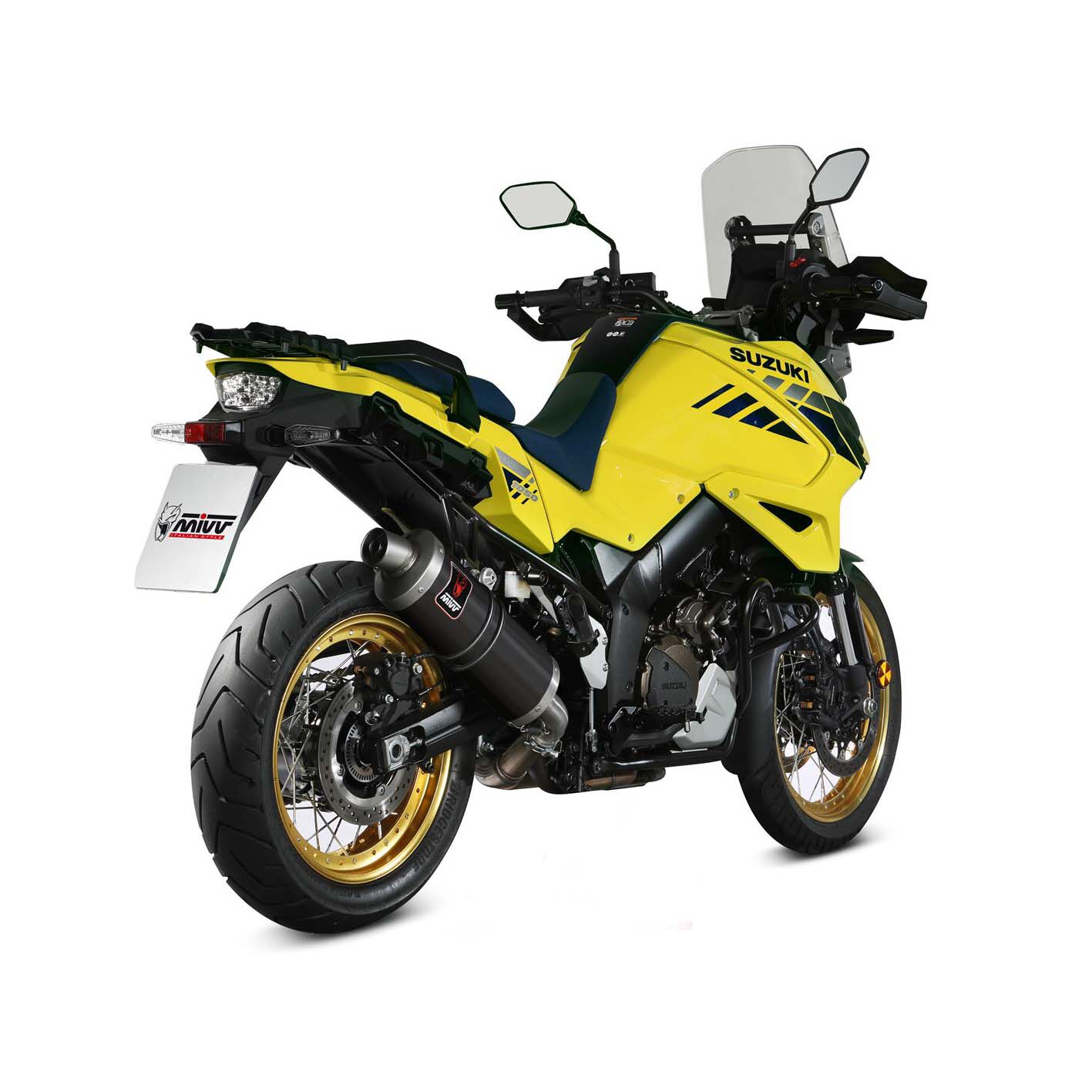 MIVV Auspuff Dakar schwarz für Suzuki DL 1000/1050 V-Strom/XT 14- von MIVV