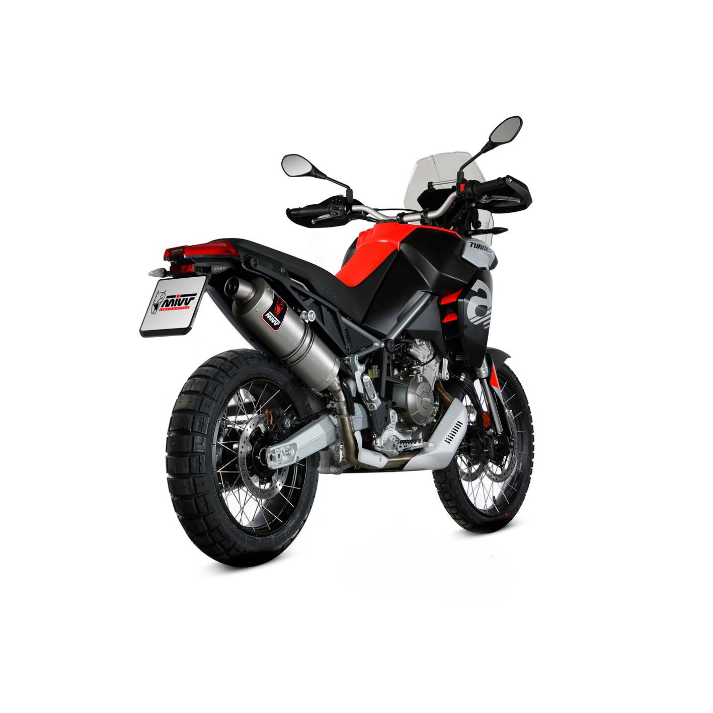 MIVV Auspuff Dakar silber für Aprilia Tuareg 660 2022- von MIVV