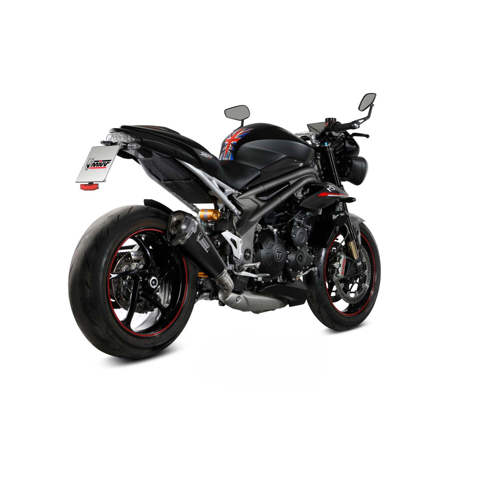 MIVV Auspuff Delta Race Carbon für Speed Triple 1050 2018-2020 von MIVV