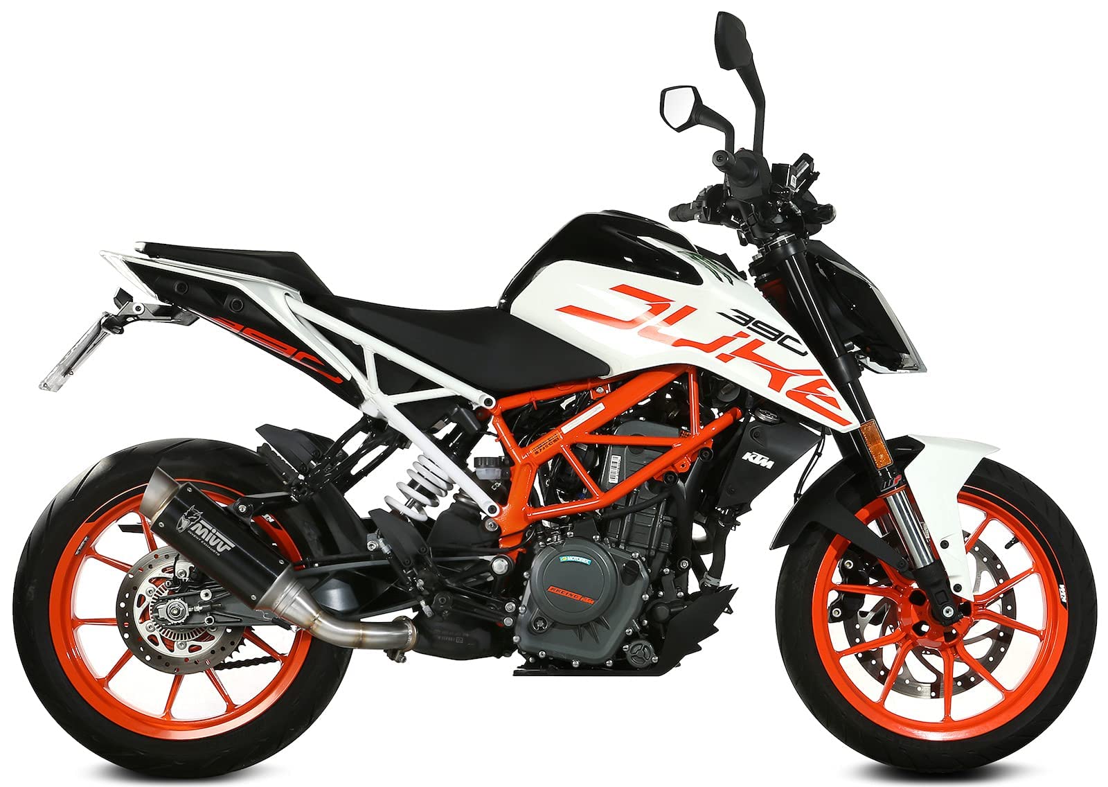 MIVV Auspuff Gp-Pro Edelstahl schwarz kompatibel mit ktm 390 Duke 2017 2018 2019 2020 von MIVV