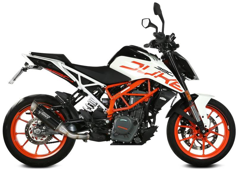 MIVV Auspuff Gp-Pro Edelstahl schwarz kompatibel mit ktm 390 Duke 2017 2018 2019 2020 von MIVV