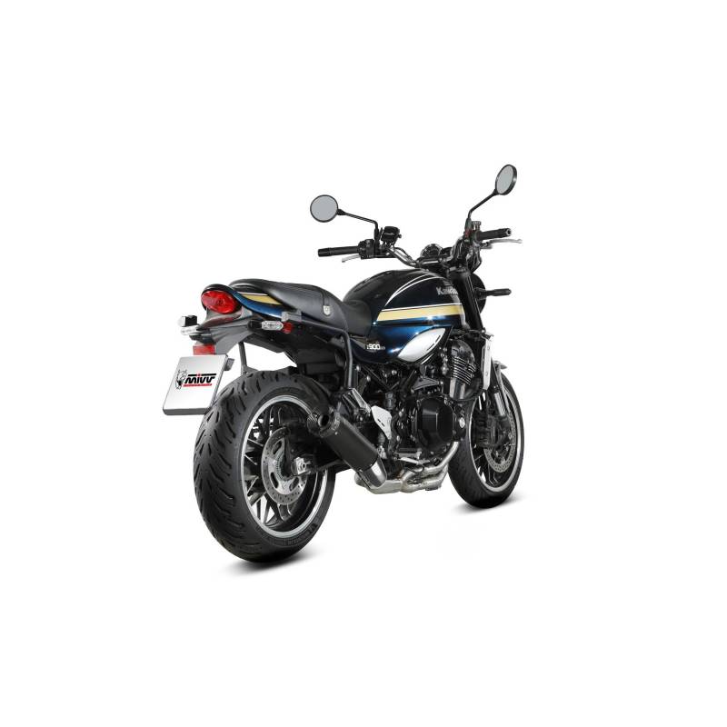 MIVV Auspuff HR-1 schwarz/Carbon kurz für Z 900 RS 2018-2024 von MIVV