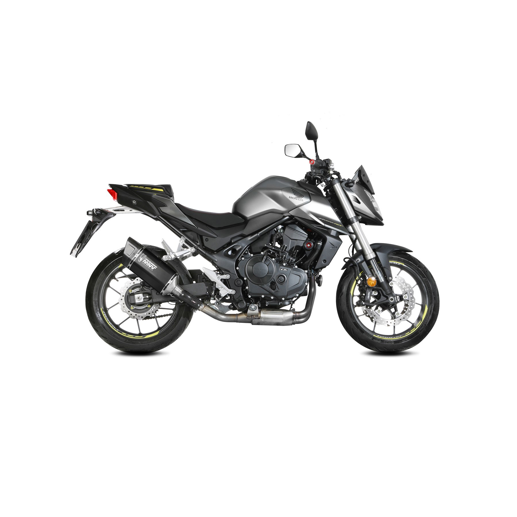 MIVV Auspuff SR-1 schwarz/Carbon für CB 750 Hornet 2023-2024 von MIVV