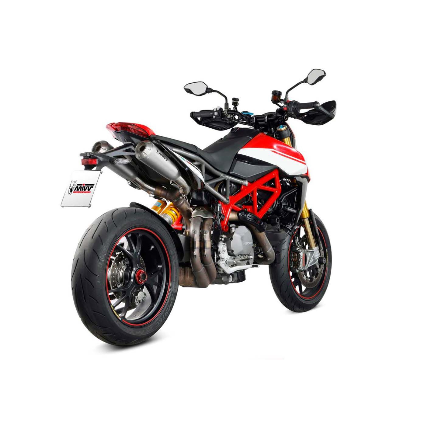 MIVV Auspuff X-M1 Paar Titan für Ducati Hypermotard 950 2019- von MIVV