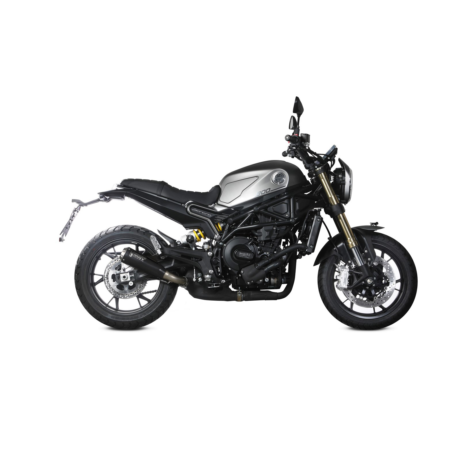 MIVV Auspuff X-M1 schwarz für Benelli Leoncino 800 2022-2024 von MIVV