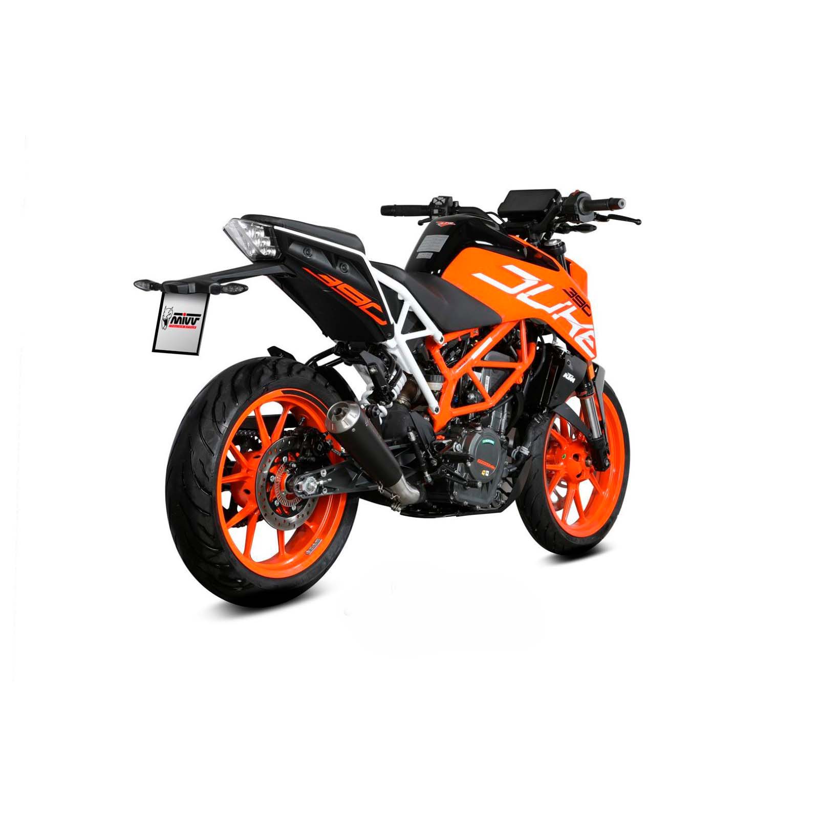 MIVV Auspuff X-M1 schwarz für KTM Duke 125 2021- von MIVV