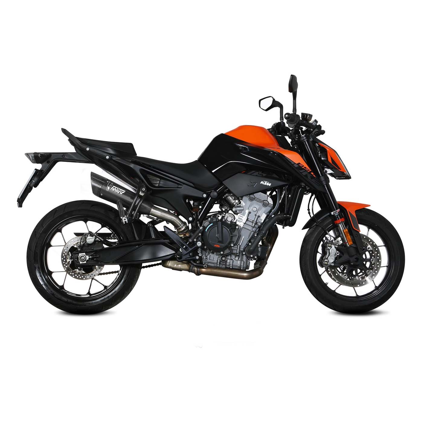 MIVV Auspuff XM5 schwarz für KTM Duke 790/890 von MIVV