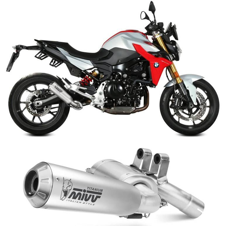 MIVV Auspuff x-m1 Titan kompatibel mit BMW F 900 R 2020 2021 von MIVV