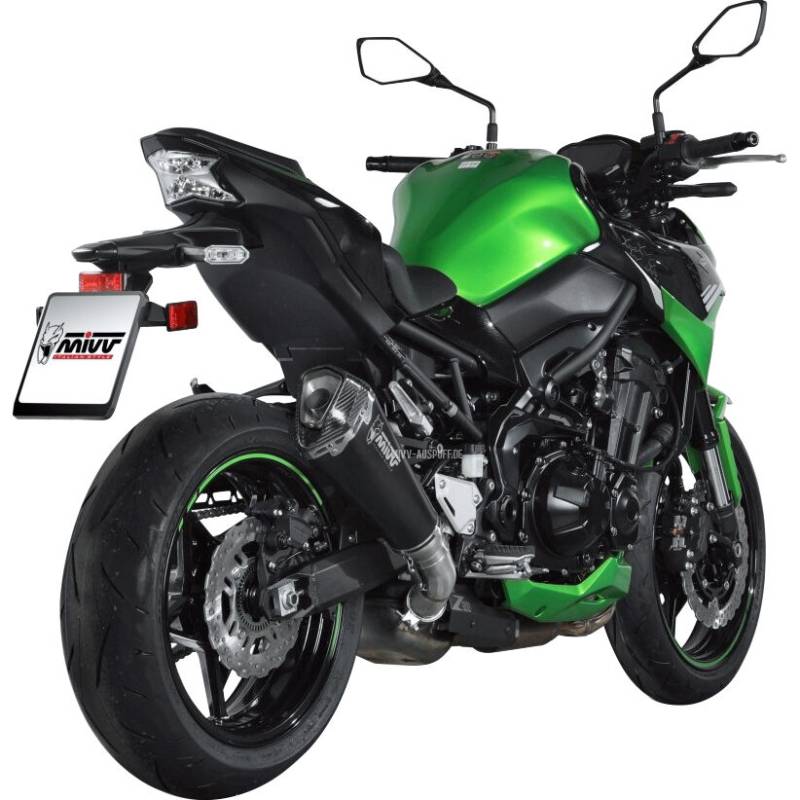 MIVV Delta Race Auspuff K.052.LDRB schwarz für Z 900 2020 Euro4 von MIVV