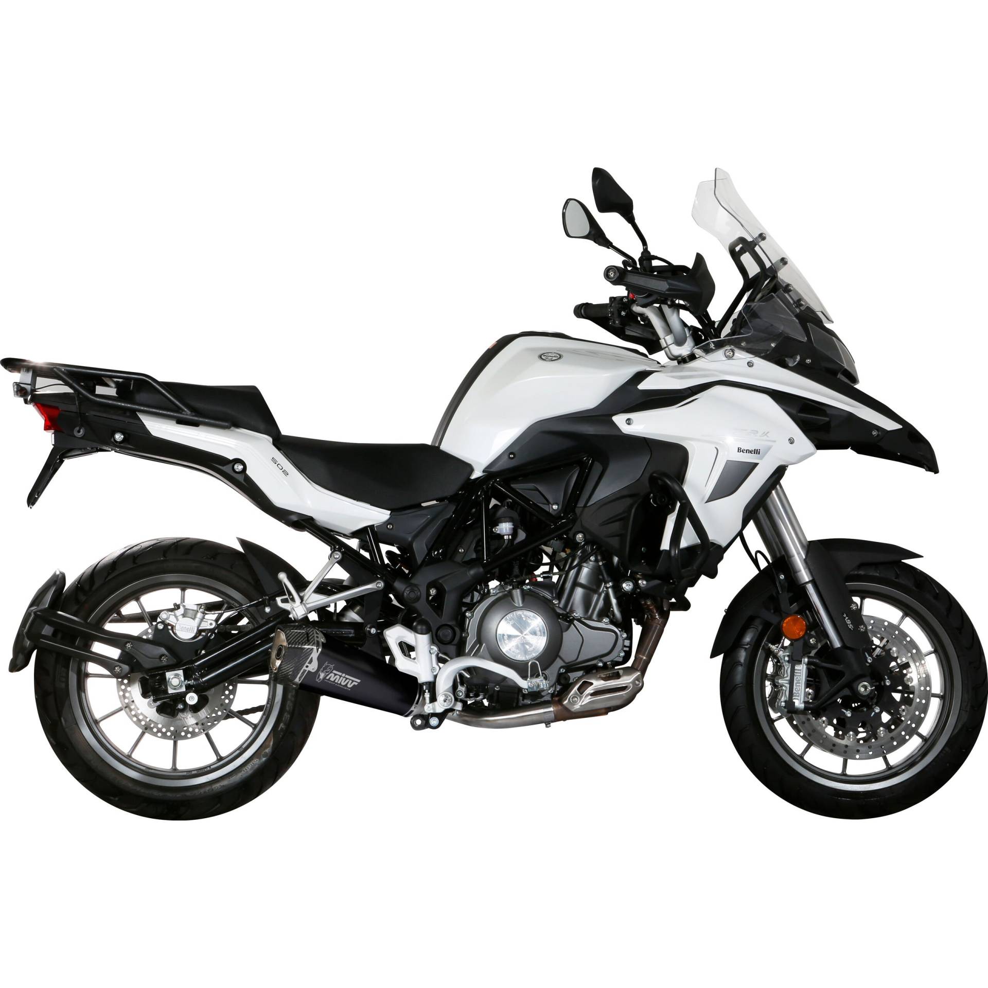 MIVV Delta Race Auspuff schwarz E.003.LDRB für Benelli TRK 502 von MIVV