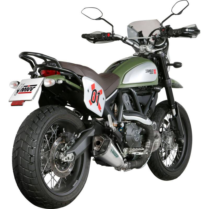 MIVV Delta Race Auspuff silber D.035.KDRX für Duc Scrambler 800 von MIVV