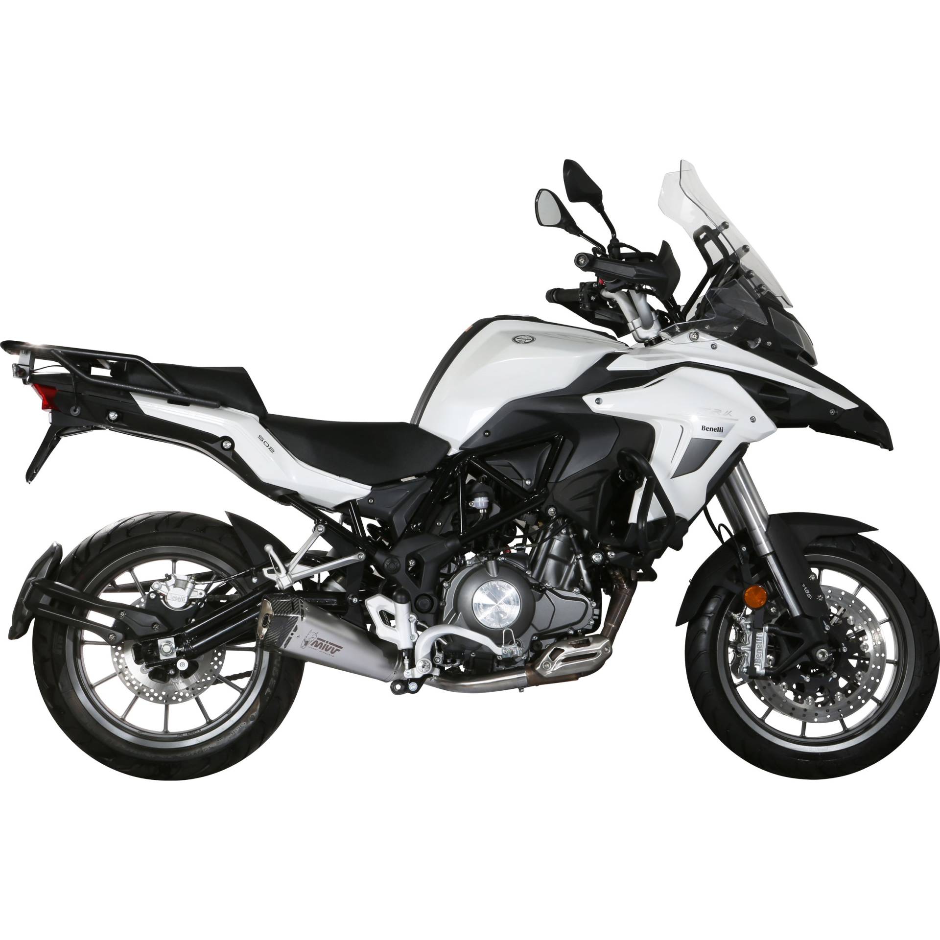 MIVV Delta Race Auspuff silber E.003.LDRX für Benelli TRK 502 von MIVV