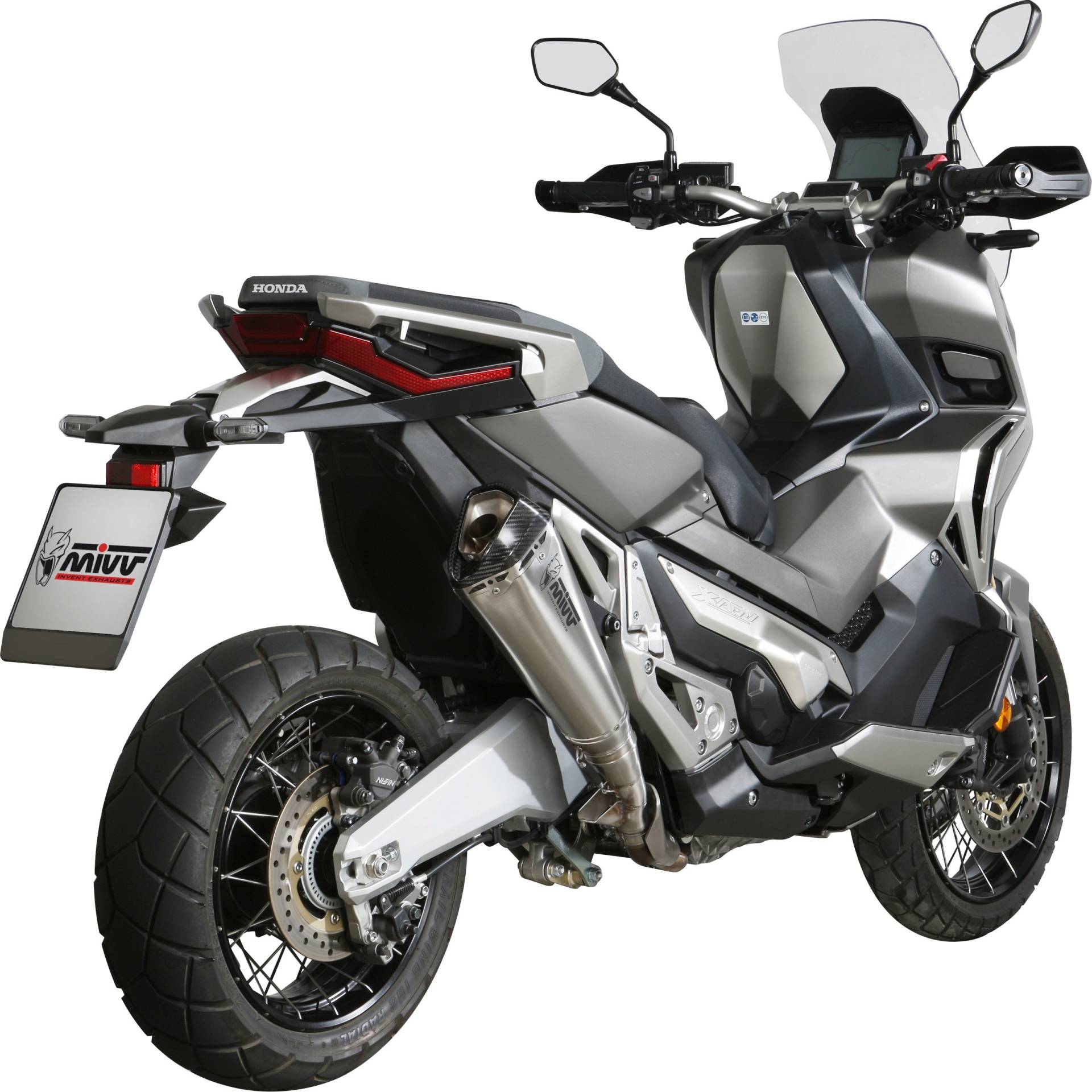 MIVV Delta Race Auspuff silber H.066.LDRX für Honda X-ADV 750 von MIVV