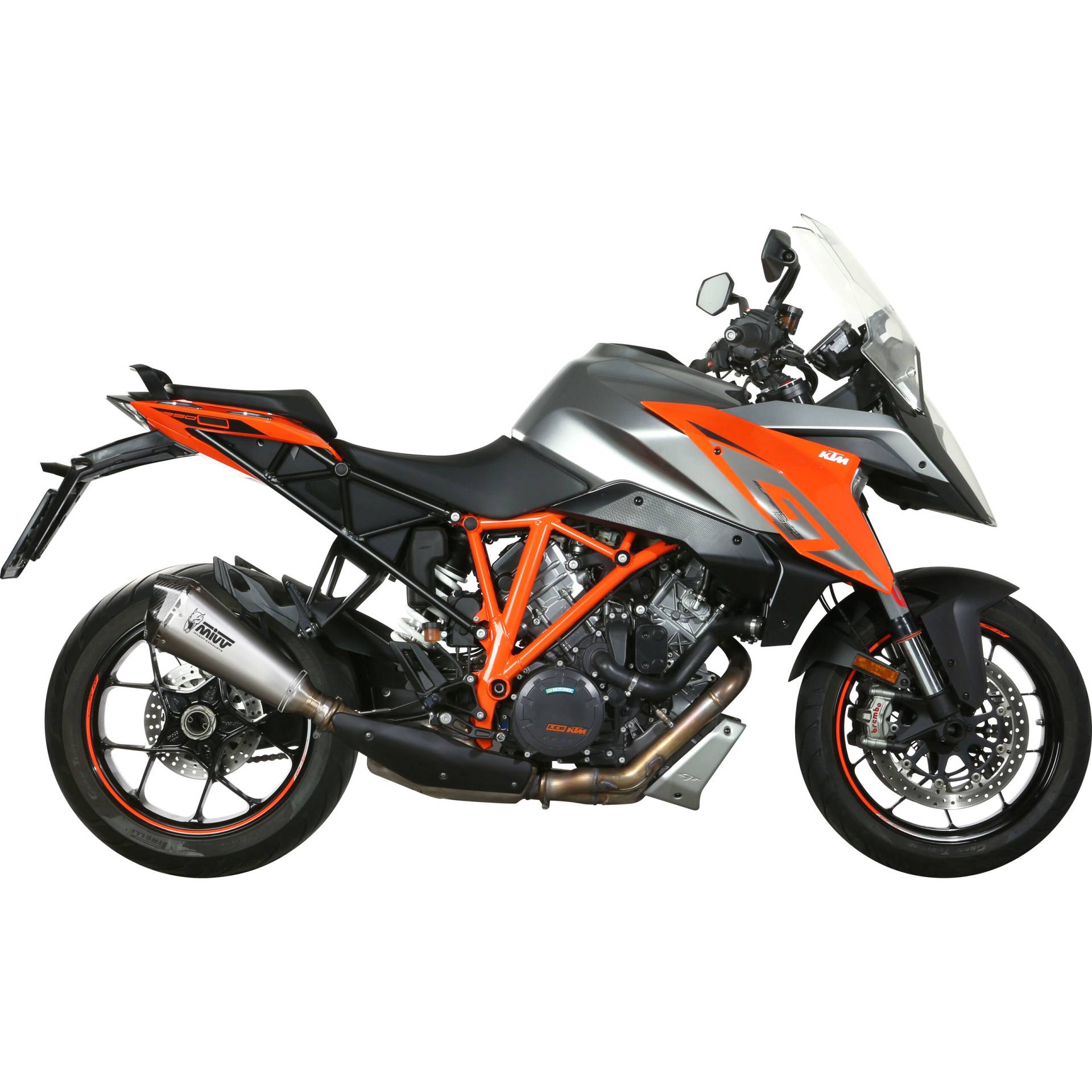 MIVV Delta Race Auspuff silber KT.018.LDRX für KTM Superduke GT von MIVV