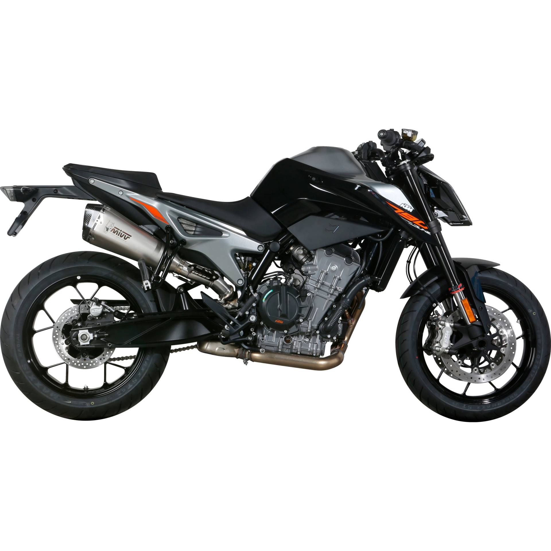 MIVV Delta Race Auspuff silber KT.020.LDRX für KTM Duke 790 von MIVV