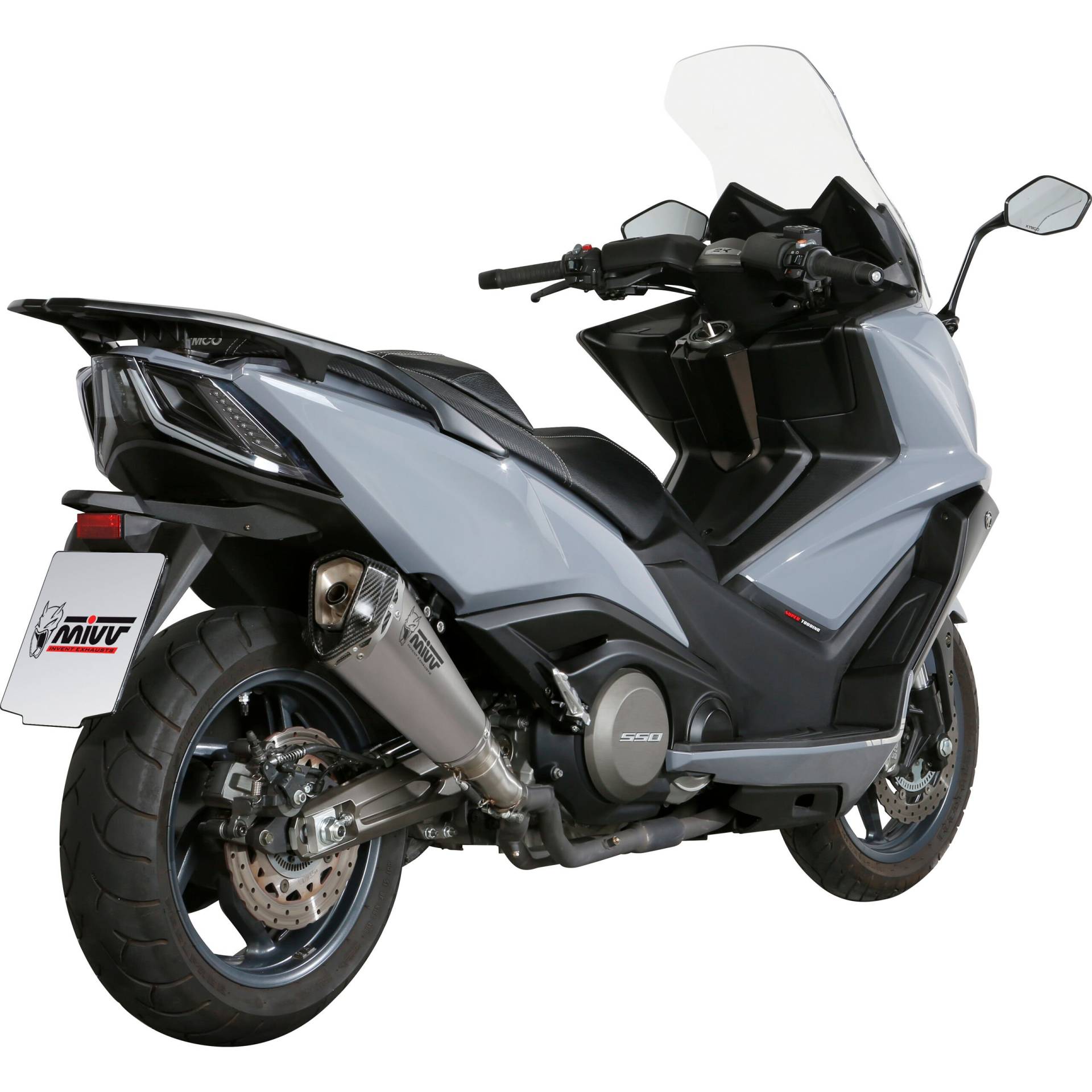 MIVV Delta Race Auspuff silber O.008.KDRX für Kymco AK 550 von MIVV