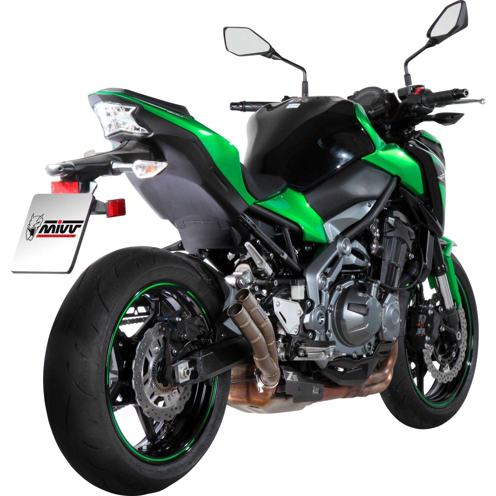 MIVV Double Gun Auspuff K.045.LDG Titan für Kawasaki Z 900 2017- von MIVV