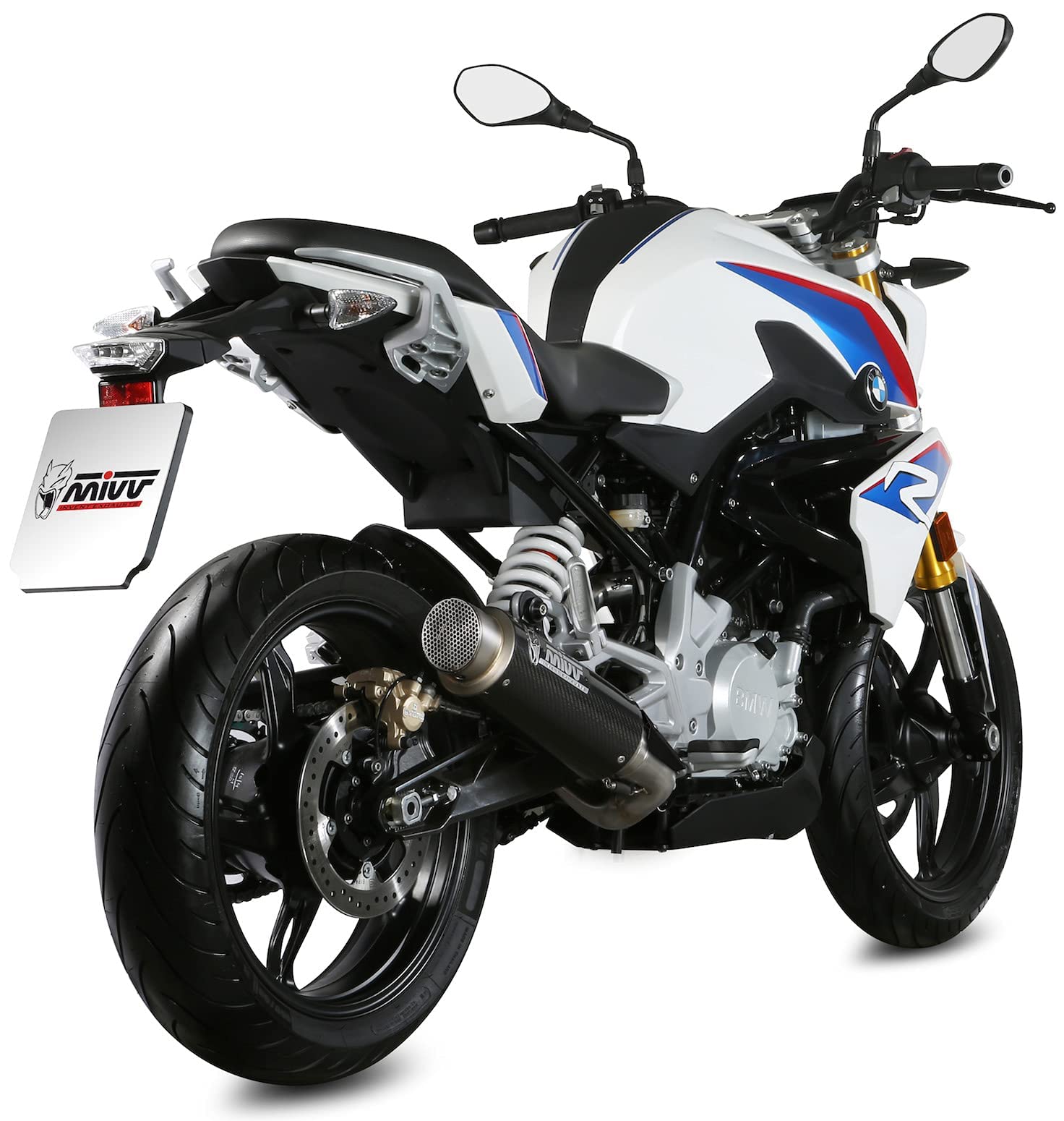 MIVV Kompletter Auspuff GP-PRO CARBON kompatibel mit BMW G 310 R G310r 2020 von MIVV