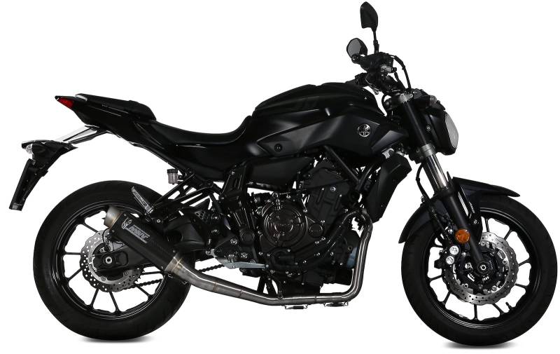 MIVV Kompletter Auspuff GP-PRO CARBON kompatibel mit Yamaha MT-07 MT07 2014 2015 2016 2017 2018 2019 2020 von MIVV