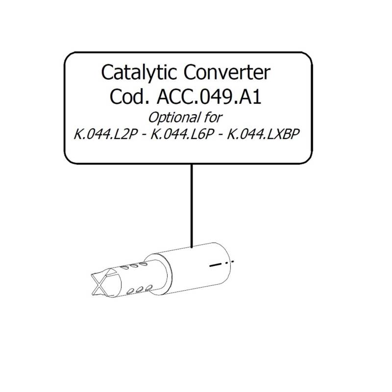 MIVV Optionales Kit mit abnehmbarem Katalysator. - Anbauteil Optionales Kit mit abnehmbarem Katalysator. kompatibel mit - - - ccm ab Bj. - von MIVV