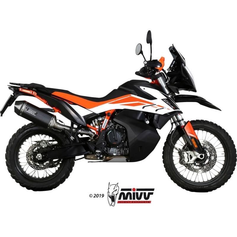 MIVV Speed Edge Auspuff schwarz KT.021.LRB für KTM 790 Adventure von MIVV