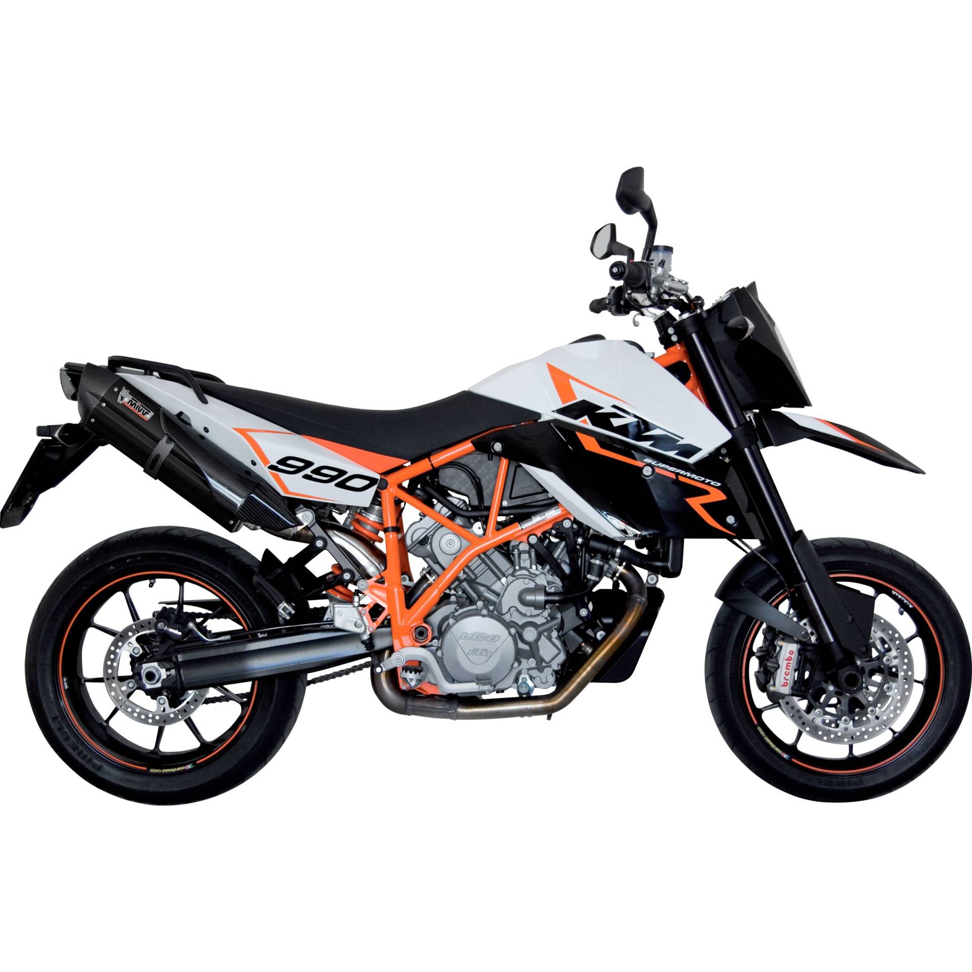 MIVV Suono Auspuff Paar Bolt schwarz KT.005.K9 für KTM 950/990 SM von MIVV