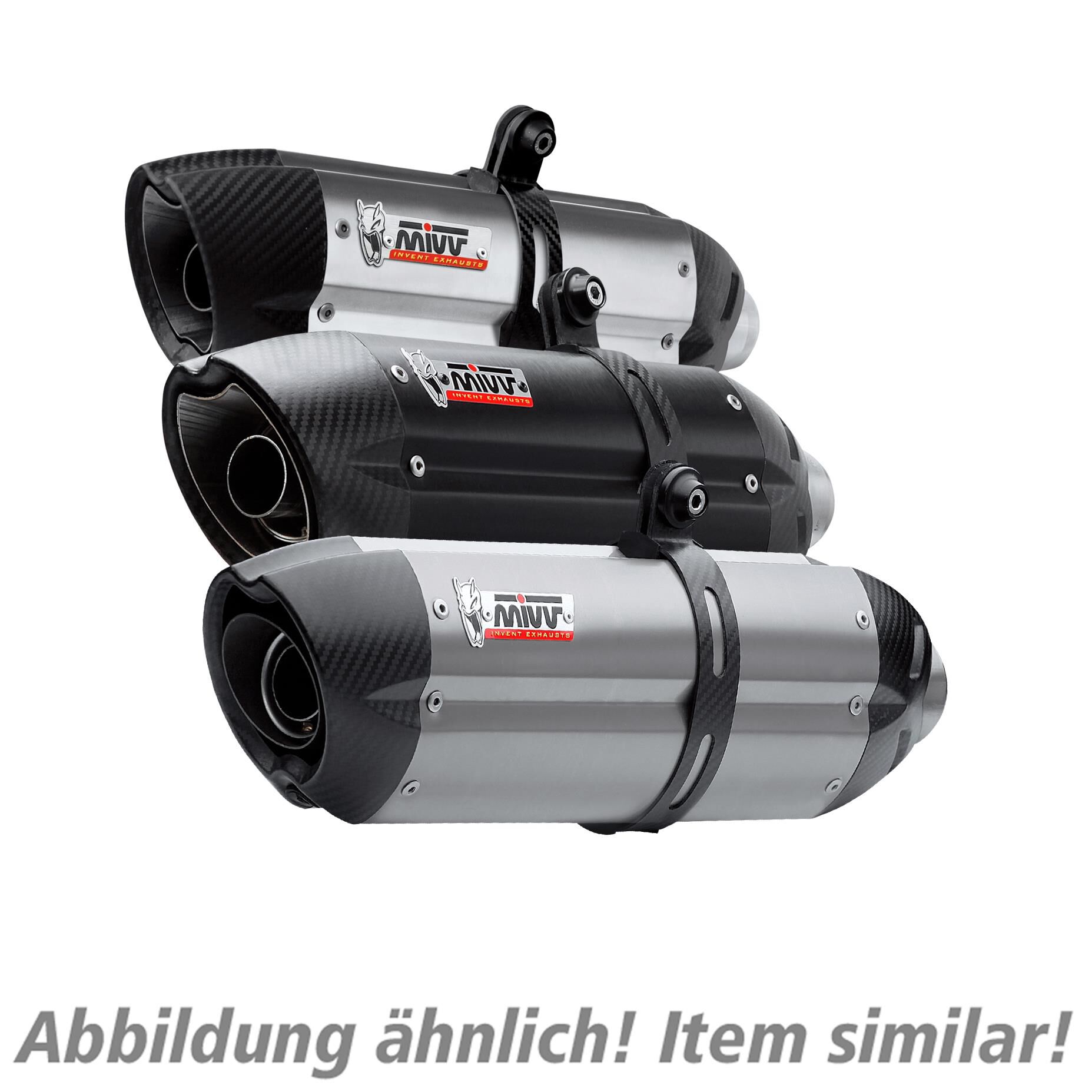 MIVV Suono Auspuff Paar Titan UD.021.K8 für Ducati 848/1098/1198 von MIVV