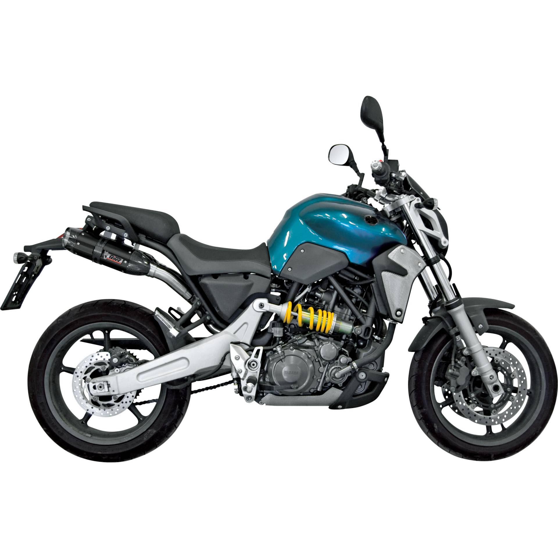 MIVV Suono Auspuff Paar schwarz UY.025.K9 für Yamaha MT-03 660 von MIVV