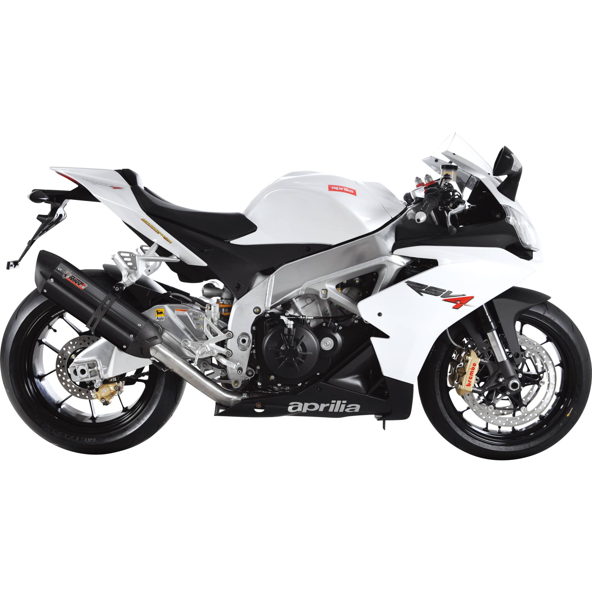 MIVV Suono Auspuff schwarz A.008.K9 für Aprilia RSV 4 /Tuono E3 von MIVV