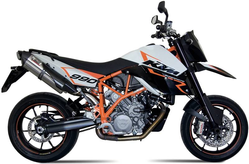 MIVV Zugelassene Auspuffe aus Edelstahl, kompatibel mit ktm lc8 950 Supermoto r 2005 2006 von MIVV