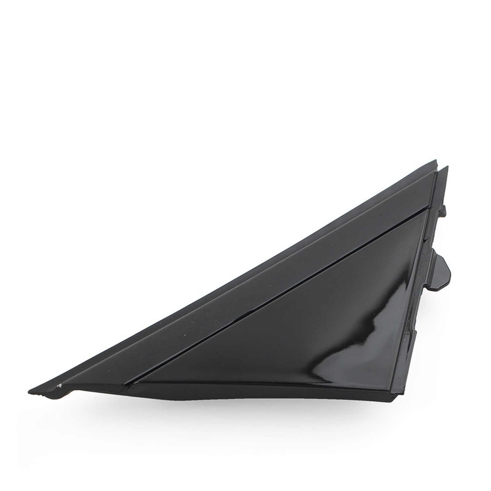1 glänzend Schwarze Türspiegel-Flaggen-Abdeckungs-Zierleiste links und rechts, kompatibel mit FIAT 500 2012–2019, 1SH17KX7AA, 1SH16KX7AA(1Pc Right) von MIXOAE