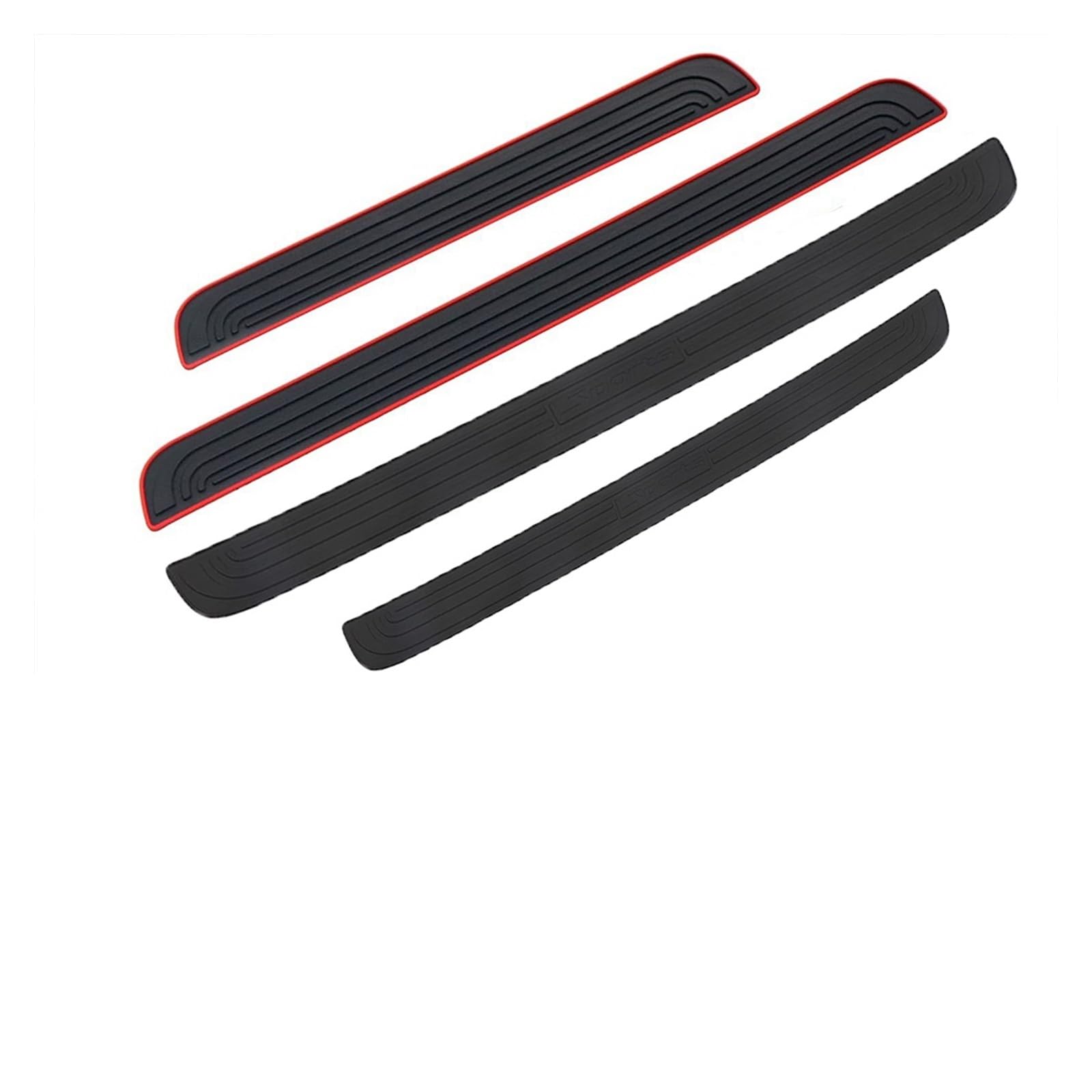 104 cm 90 cm Auto Stamm Tür Sill Platte Schutz Hinten Stoßstange Schutz Gummi Formteile Pad Trim Abdeckung Streifen Auto styling(Black-104cmx9cm) von MIXOAE