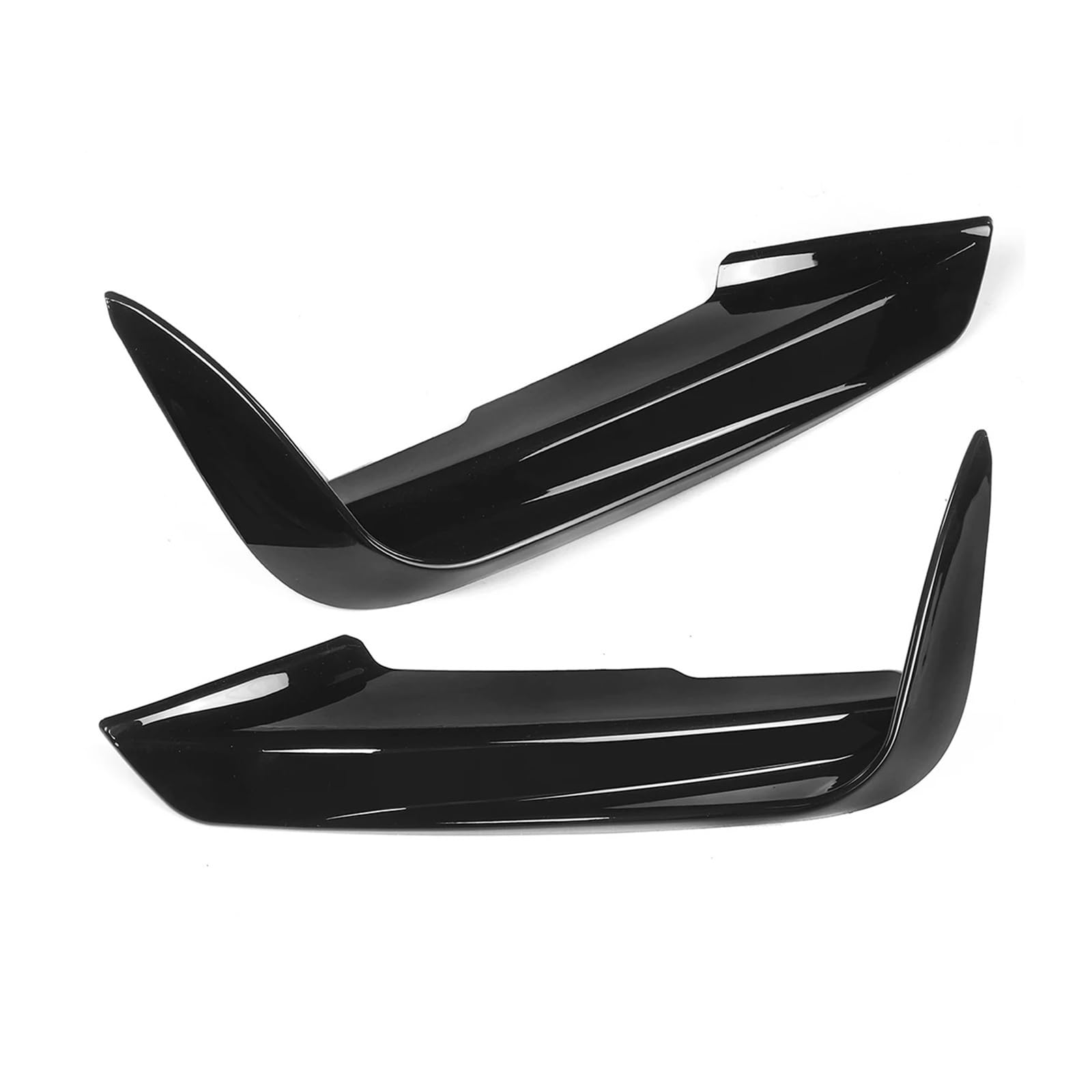 F30 F31 M Sport Frontstoßstange Lippe Splitter Canards Spoiler 1 Paar Auto Nebelscheinwerfer Augenbrauen Rahmen Abdeckung Gitter (Typ A, glänzend schwarz) von MIXOAE