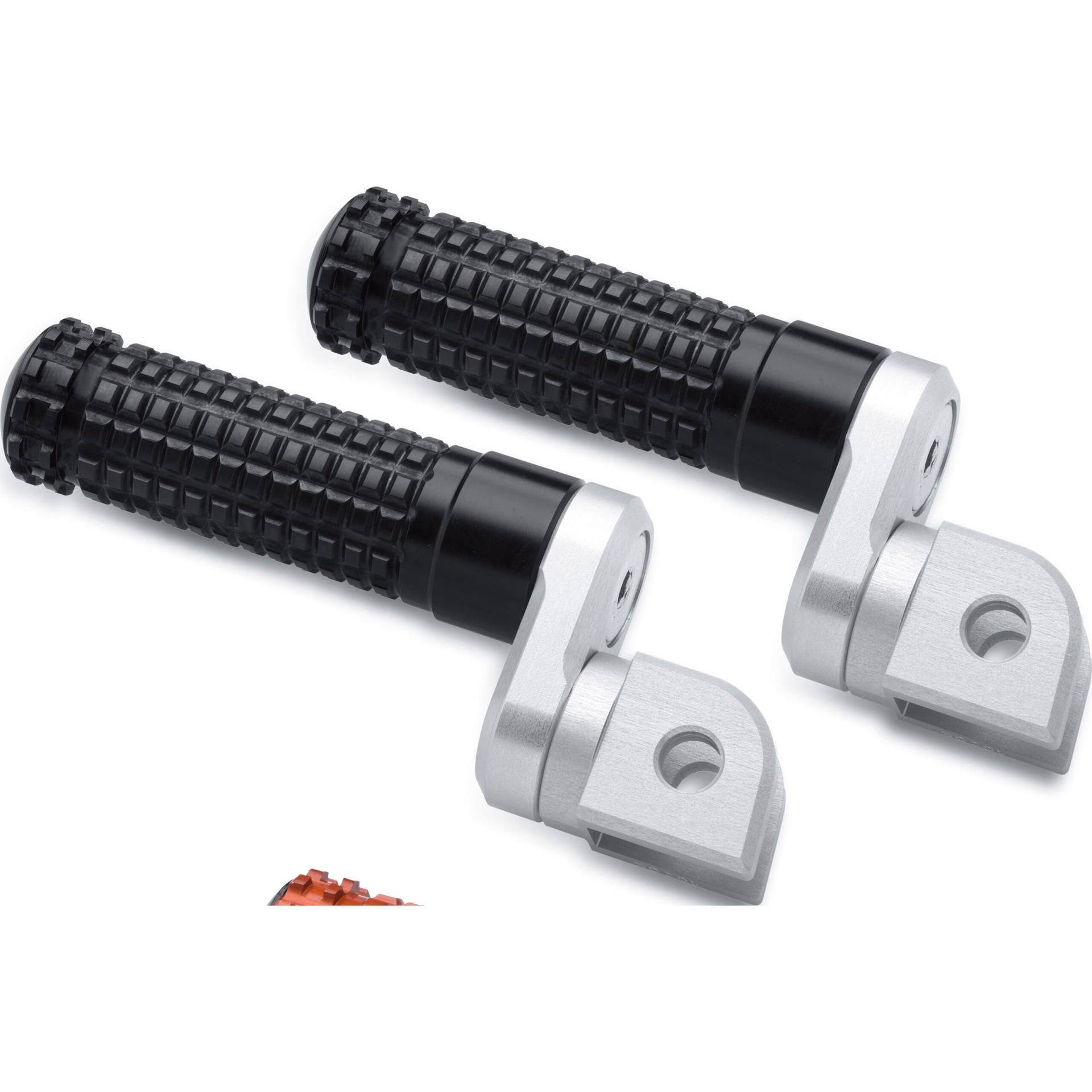 Mizu Fußrastenpaar Flex Race 22mm für Fahrer schwarz/orange 10004 von MIZU