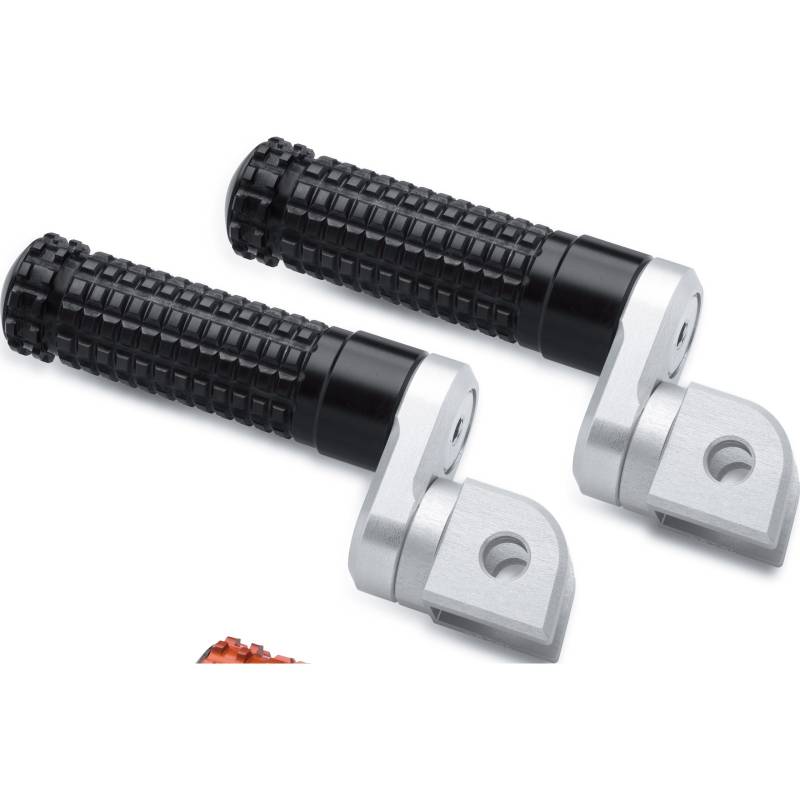 Mizu Fußrastenpaar Flex Race 22mm für Fahrer schwarz/orange 10040 von MIZU