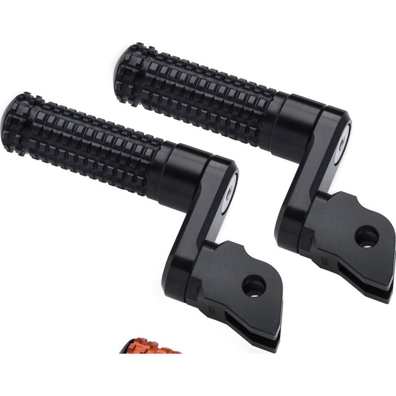 Mizu Fußrastenpaar Flex Race 33mm für Fahrer schwarz/orange 10016 von MIZU