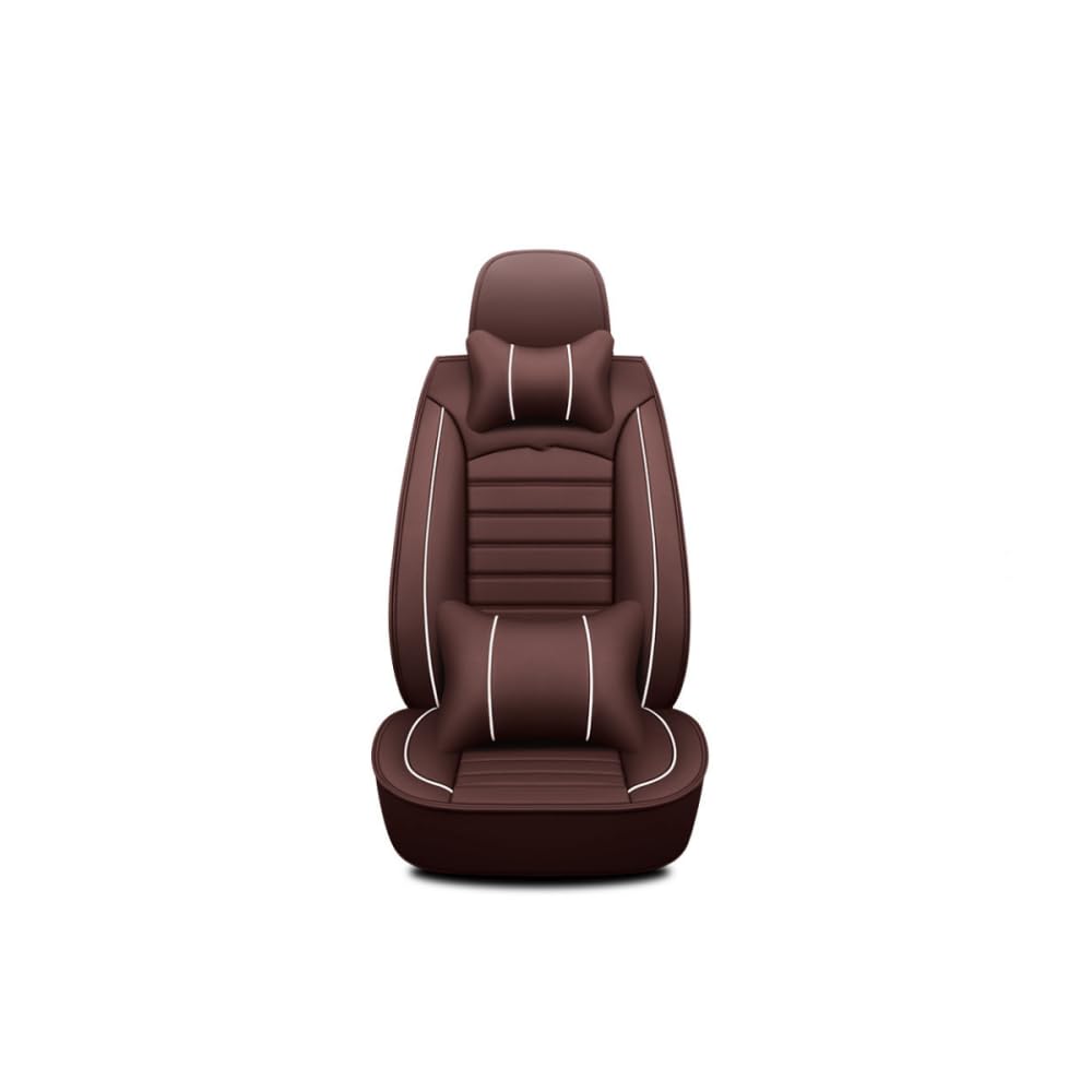 MJHQWE Leder Auto Sitzbezug Set für BMW X4 G02 2019-2023,Vordere Reihe Rücksitz Schutzabdeckungen Auto Interieur Zubehör,Deluxe-C von MJHQWE
