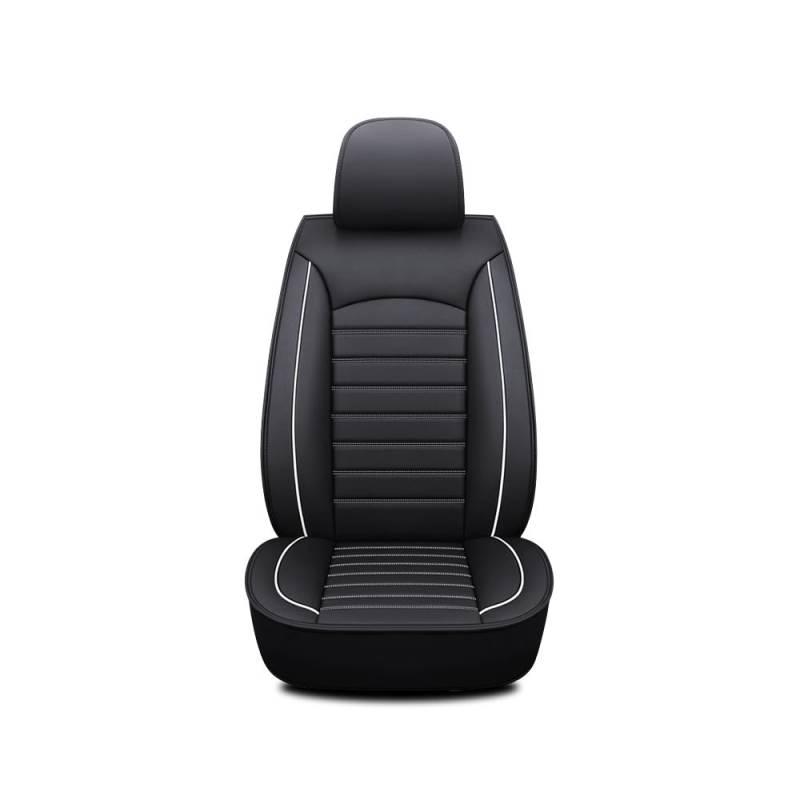 MJHQWE Leder Auto Sitzbezug Set für VW Golf 2014-2020,Vordere Reihe Rücksitz Schutzabdeckungen Auto Interieur Zubehör,Standard-D von MJHQWE