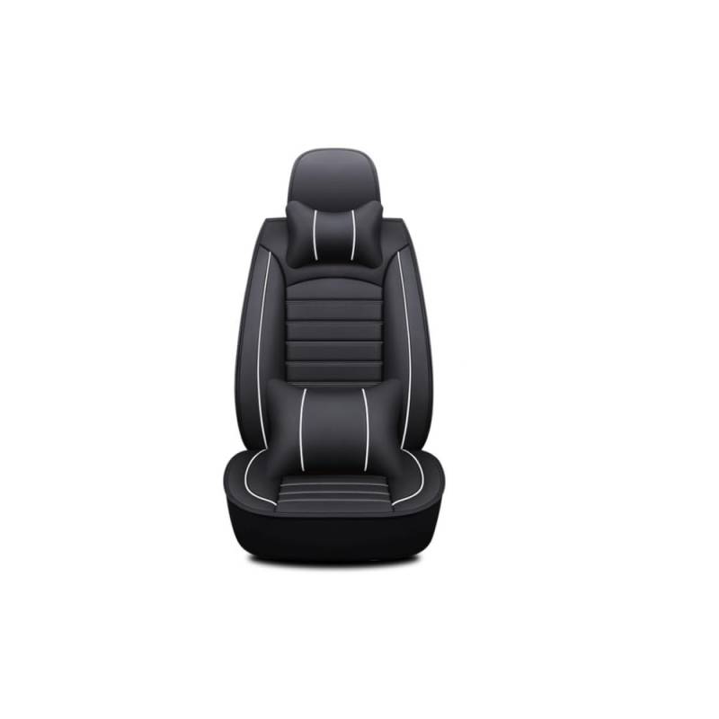 MJHQWE Leder Auto Sitzbezug Set für VW Passat B8 2015-2023,Vordere Reihe Rücksitz Schutzabdeckungen Auto Interieur Zubehör,Deluxe-D von MJHQWE