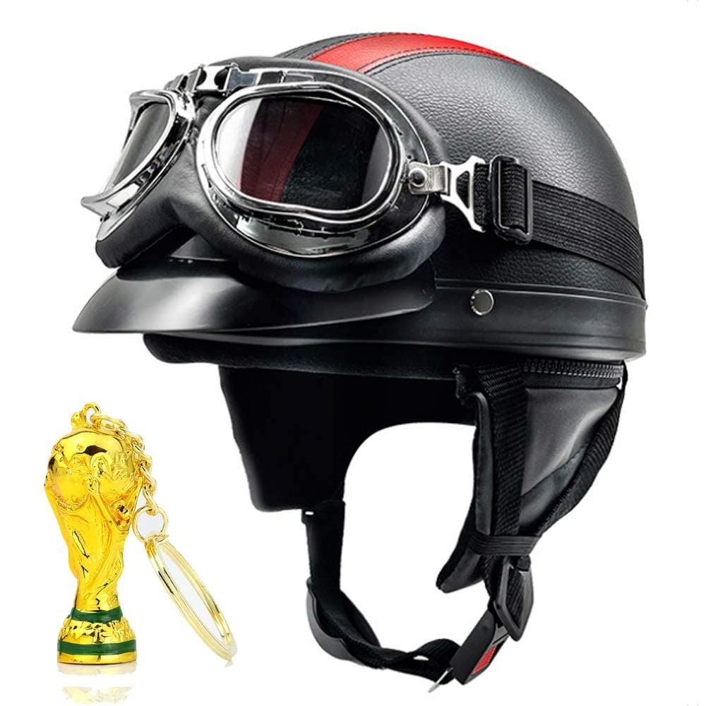 Motorradhelm Mit Sonnenvisier Uvbrille StoßFester,Motorradhelm Integralhelm Leicht Warm Motorrad Klapphelm Herren Damen Roller Helm Schwarz Windschutz FüR Den Winter,54-62cm von MKDSUH