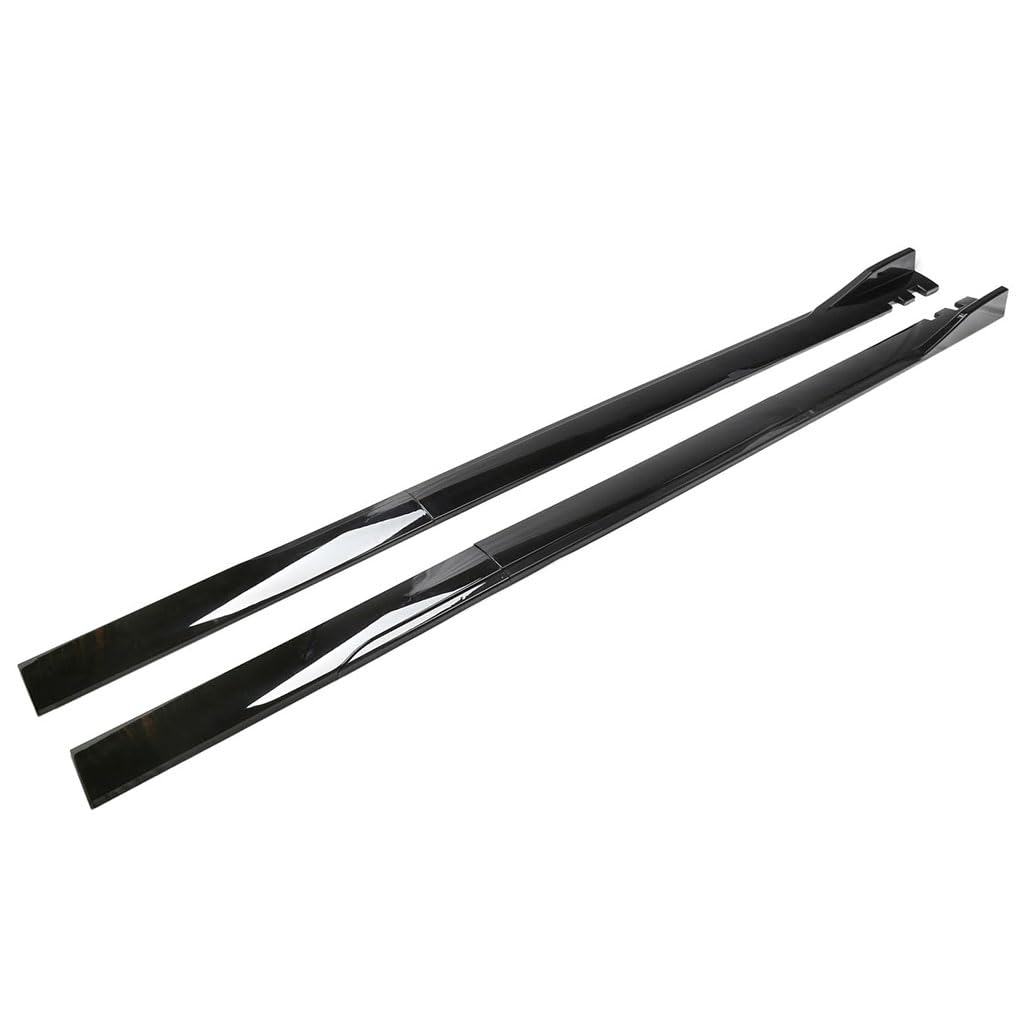 Auto Seitenschweller für Subaru Legacy 2010-2015,Winglet Wings Diffusor Side Rock Rocker Karosserie Außen Kratzfest Spoiler Wippe,A-Black von MKENSOLA