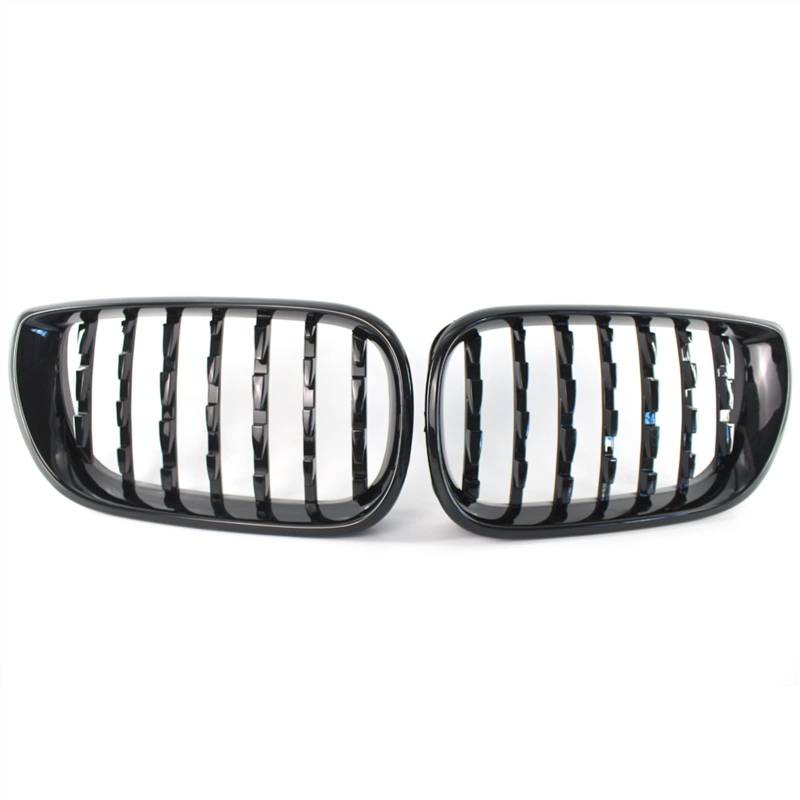 Kühlergrill vorne Kompatibel Mit E46 320i 325Xi 2002 2003 2004 2005 Auto Vorne Nierengitter Lufteinlass Grill Stoßstange Haube Obere Grillabdeckung(Gloss Black) von MKKDYC