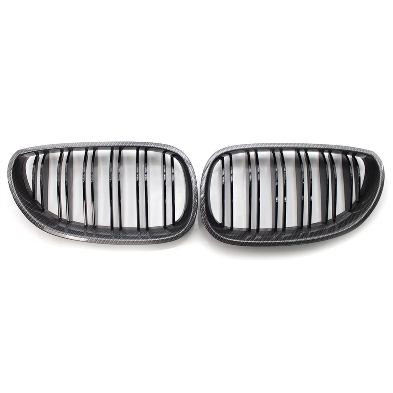 Kühlergrill vorne Kompatibel Mit E60 E61 M5 2003 2004 2005 2006 2007 2008 2009 Auto Front Nierengitter Stoßstange Haube Lufteinlass Grill Obere Grillabdeckung(Carbon Fiber) von MKKDYC