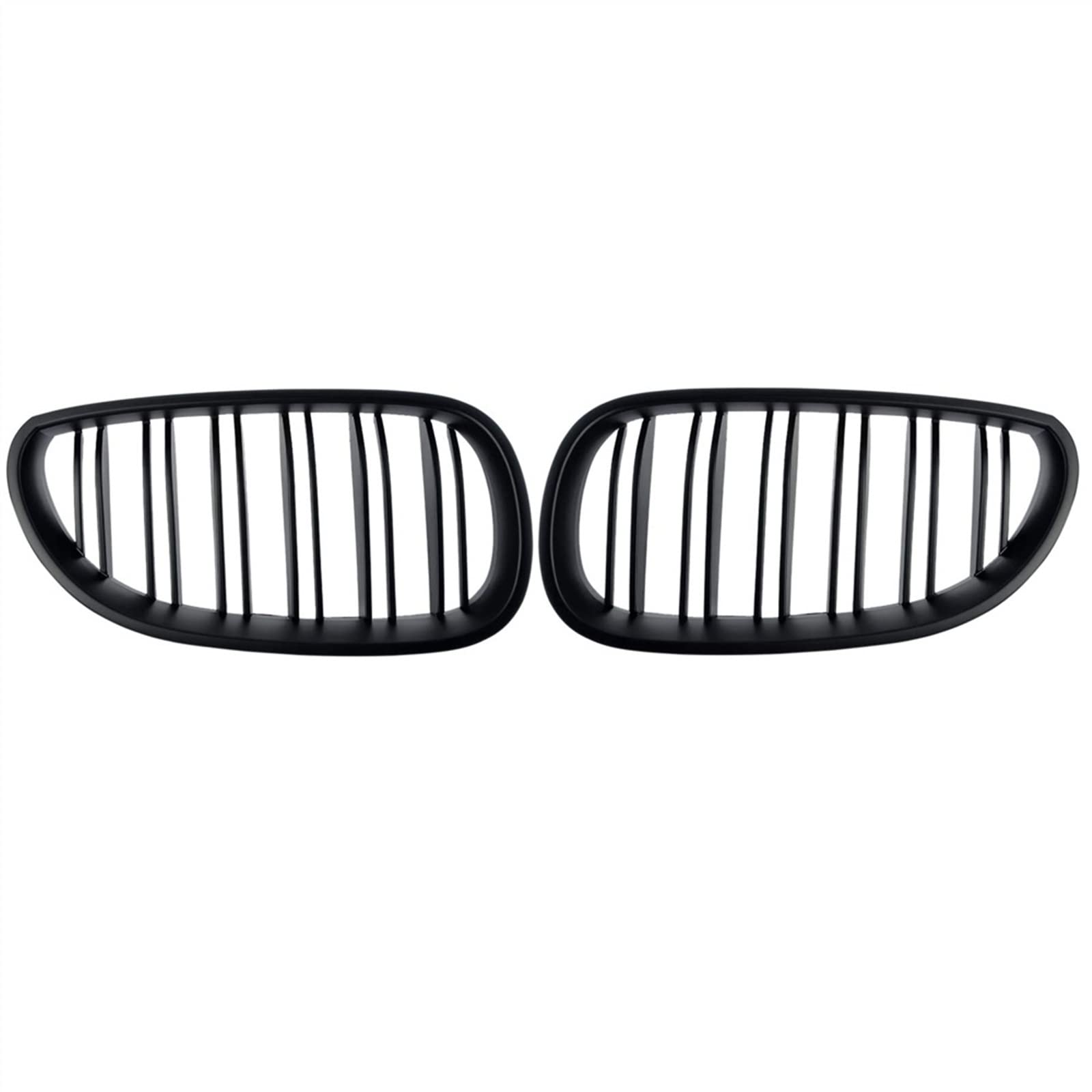 Kühlergrill vorne Kompatibel Mit E60 E61 M5 2003 2004 2005 2006 2007 2008 2009 Auto Front Nierengitter Stoßstange Haube Lufteinlass Grill Obere Grillabdeckung(Matte Black) von MKKDYC