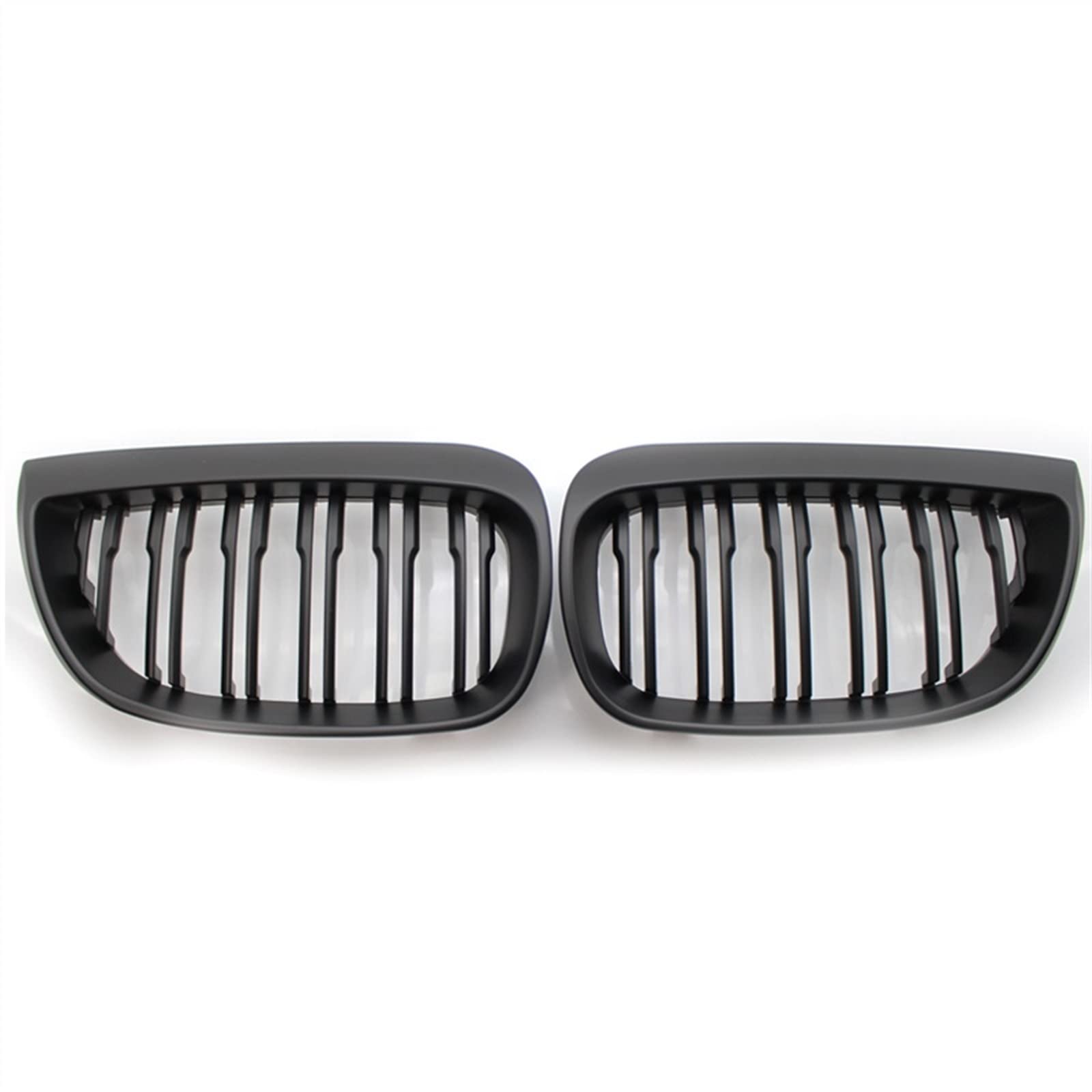 Kühlergrill vorne Kompatibel Mit E81 E87 120d 120i 130i 2004 2005 2006 2007 Auto Snap-on Front Nierengitter Stoßstange Haube Lufteinlass Grill(Matte Black) von MKKDYC